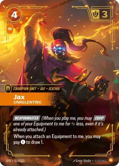 Jax, Unrelenting