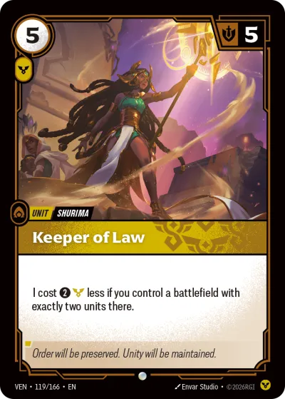 Keeper of Law - Riftbound TCG card