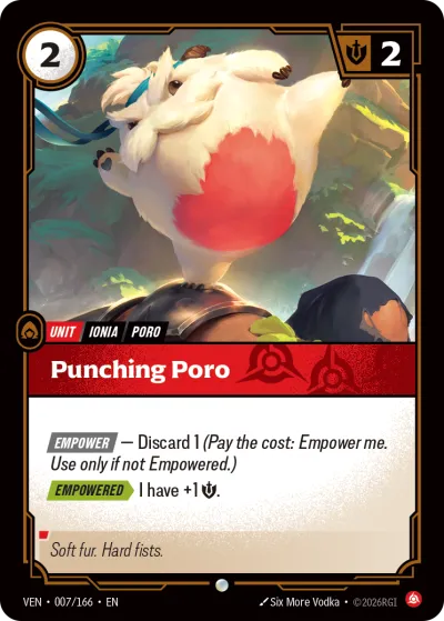 Punching Poro - Riftbound TCG card