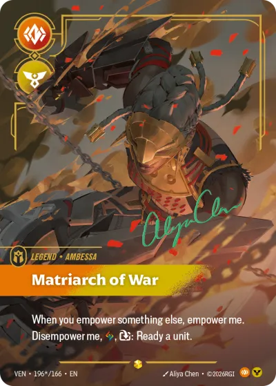 Matriarch of War - Riftbound TCG card