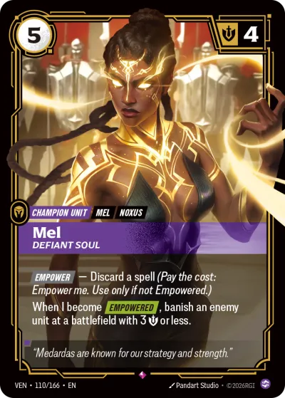 Mel, Defiant Soul - Riftbound TCG card