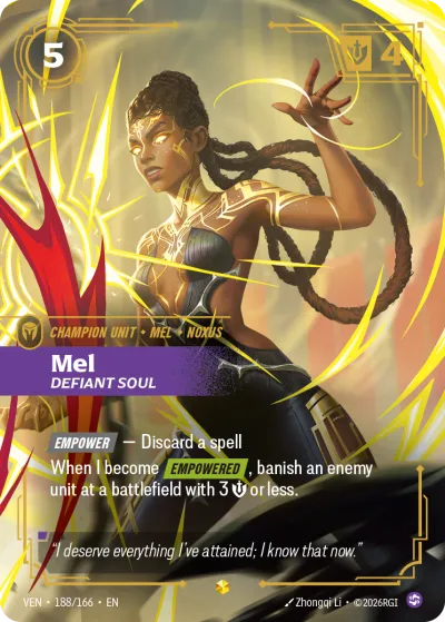 Mel, Defiant Soul - Riftbound TCG card