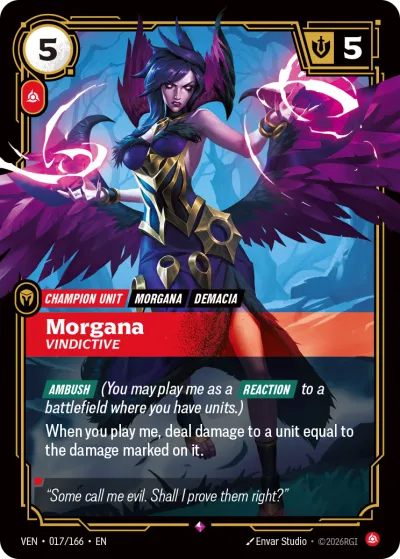 Morgana, Vindictive - Riftbound TCG card