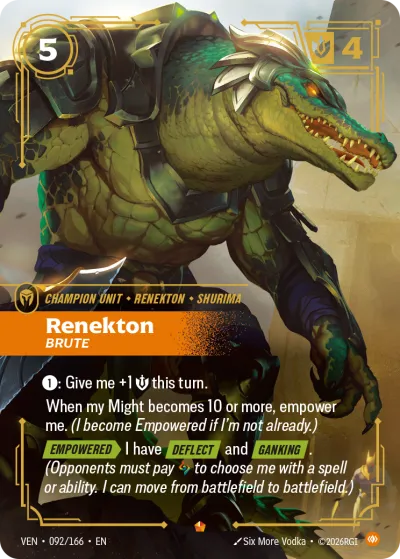 Renekton, Brute - Riftbound TCG card