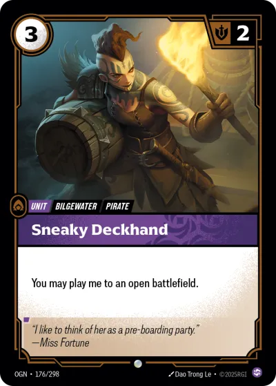 Sneaky Deckhand