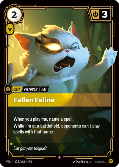 Fallen Feline - Riftbound TCG card