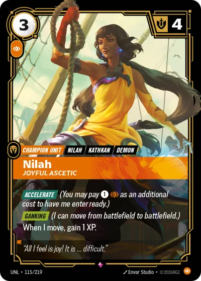 Nilah, Joyful Ascetic