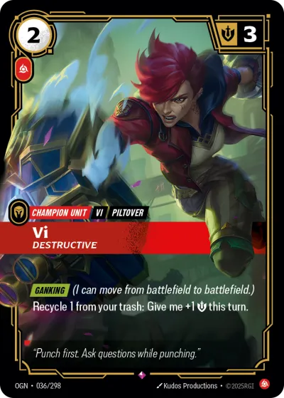Vi, Destructive