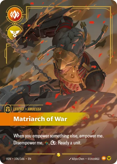Matriarch of War - Riftbound TCG card
