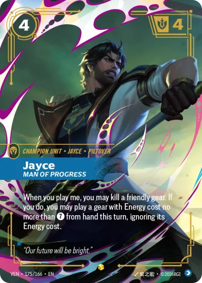Jayce, Man of Progress - Riftbound TCG card