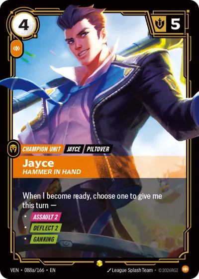 Jayce, Hammer in Hand - Riftbound TCG card