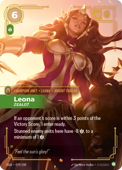 Leona, Zealot