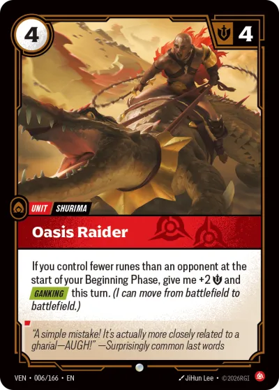 Oasis Raider - Riftbound TCG card