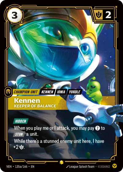 Kennen, Keeper of Balance - Riftbound TCG card