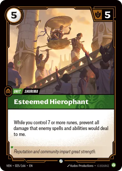 Esteemed Hierophant - Riftbound TCG card