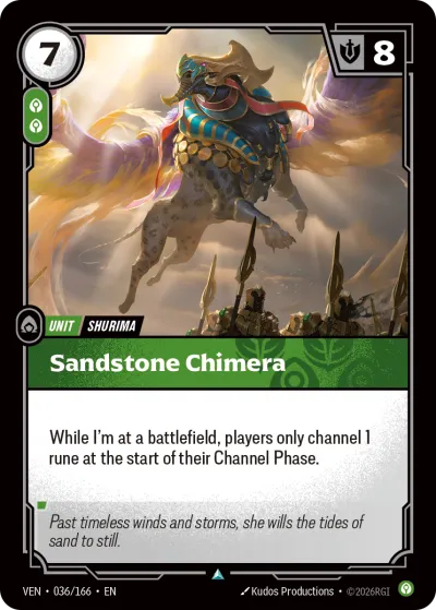 Sandstone Chimera - Riftbound TCG card