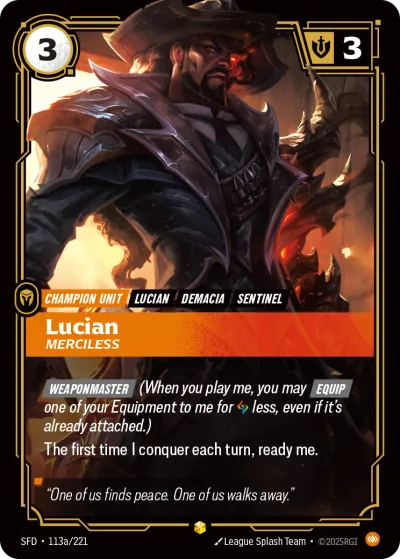 Lucian, Merciless