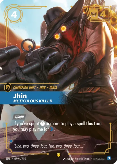 Jhin, Meticulous Killer