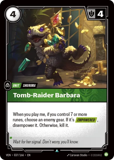 Tomb-Raider Barbara - Riftbound TCG card
