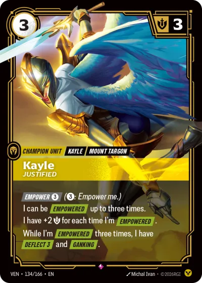 Kayle, Justified - Riftbound TCG card