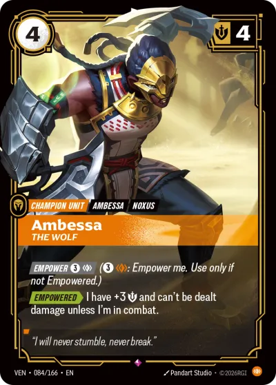 Ambessa, The Wolf - Riftbound TCG card