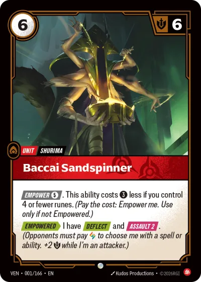 Baccai Sandspinner - Riftbound TCG card